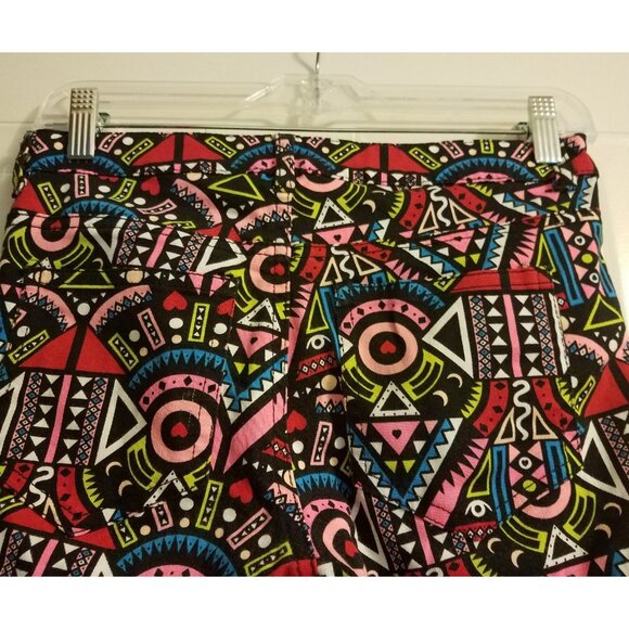 Divided by H&M Girls multi color tribal heart print Skinny Pants Size 6 EUR 36 - Picture 5 of 5